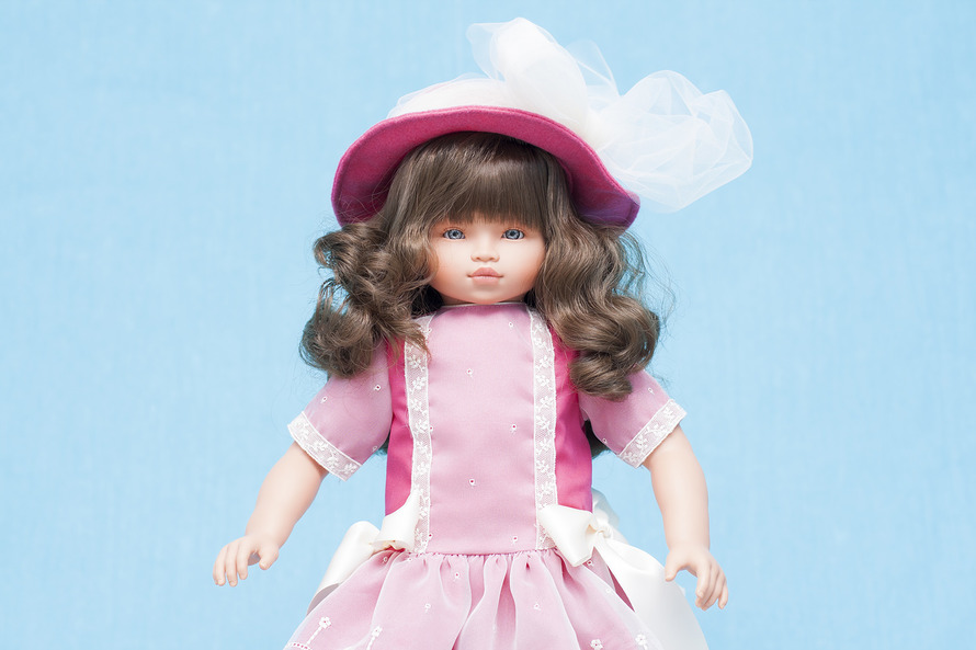 Кукла Эли в розовом платье, 60 см.  